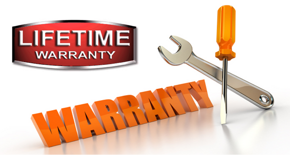 Lifetime Warranty on our products